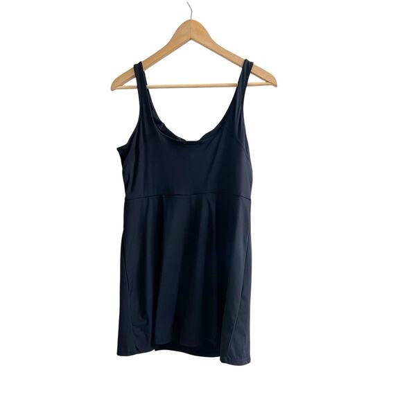 Tank Dress Womens Large Black Tennis Core Active Skort Athletic Gym Size Large - Picture 1 of 8